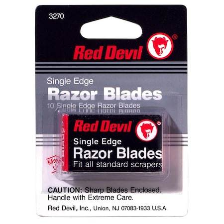 RED DEVIL 10 Pack Utility Knife Razor Blades 10PK 3270